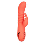 California Dreaming Orange County Cutie Ergonomic Dual Action Rechargeable Massager with Thrusting and Vibrations > Vibrators > Ladies > Rabbit Multi