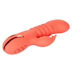 California Dreaming Orange County Cutie Ergonomic Dual Action Rechargeable Massager with Thrusting and Vibrations > Vibrators > Ladies > Rabbit Multi