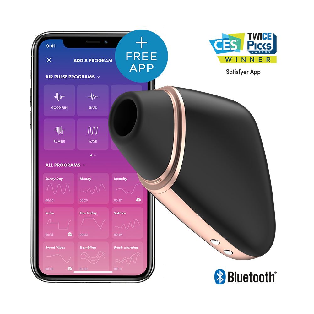 Satisfyer Love Triangle App Enabled Clitoral Massager – Rechargeable Silicone Vibrator > Sex Toys For Ladies > Air Pulsation