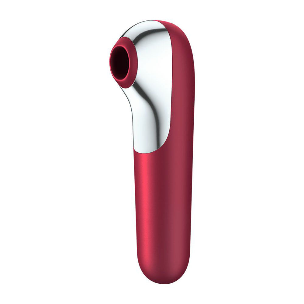 Satisfyer App Enabled Dual Love Clitoral Massager Red Default Title AIR PULSATION
