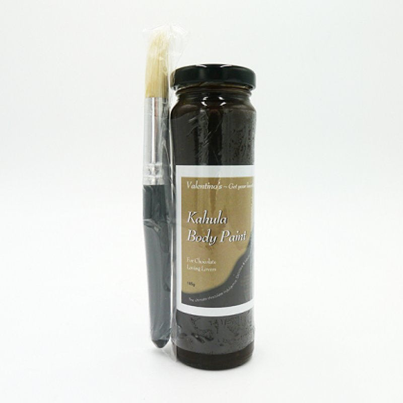 Valentino's Kahlua Chocolate Body Paint, 185g Glass Bottle With Brush Default Title > Essentials > Bath & Body Main image