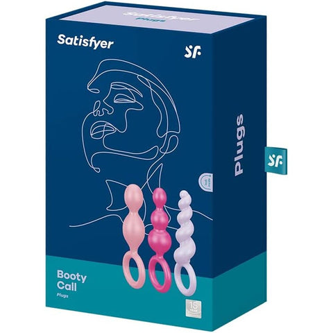 Satisfyer Booty Call Set Of 3 Multicolour Anal Plugs > Anal Range > Anal Beads