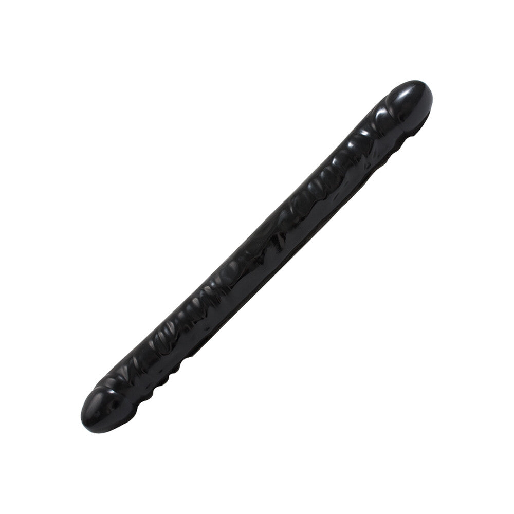 Double Header 18 Inch Veined Dong Black Default Title > Realistic Dildos and Vibes > Double Dildos