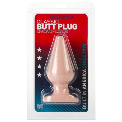Doc Johnson 6 Inch Large Butt Plug PVC Body Safe Intimacy Toy for Beginners Beige Anal Toys & Stimulators