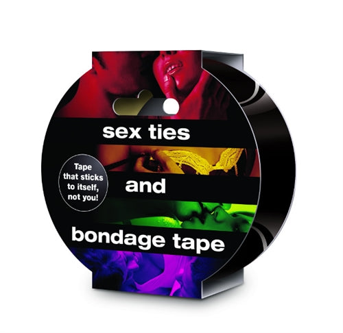 Sex Ties Bondage Tape 2 Inch by 30 Feet Restraint Tape for Light Bondage Black > Bondage Gear > Tape
