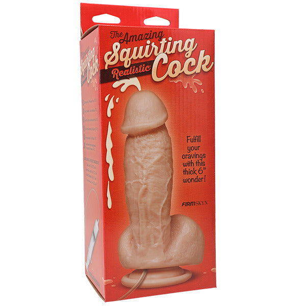 Realistic Squirting Dildo 7 Inch With Lifelike Texture – Realistic Waterproof Dildo > Dildos > Squirting Dildos