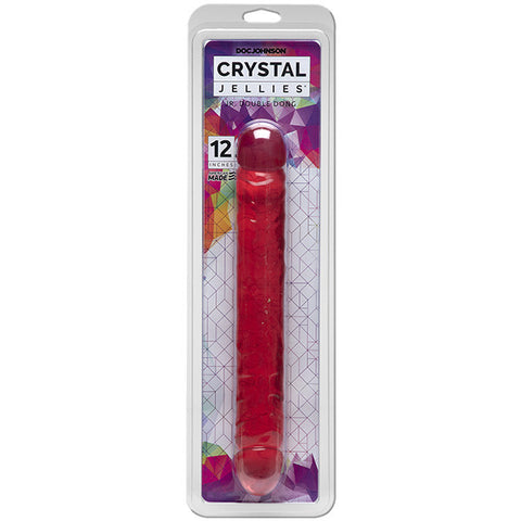 Crystal Jellies 12 Inch Double Dong Pink Double Dongs