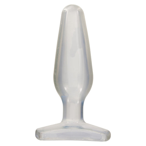 Crystal Jellies Medium Butt Plug Clear Clear Butt Plugs