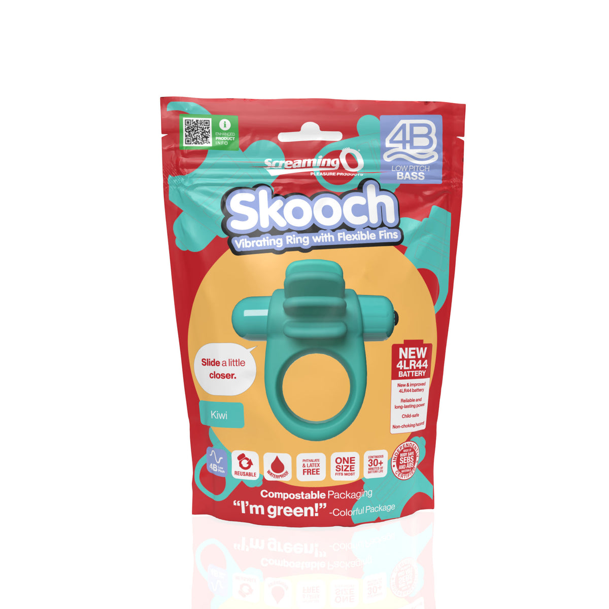 Skooch 4B Low Pitch Bass (Kiwi | Strawberry) > Sex Toys > Couples Toys