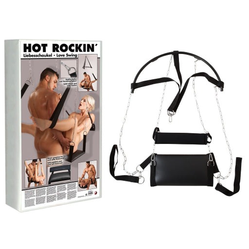 Erotic Hot Rocking Swing with Padded Seat and Removable Loops Secondary image