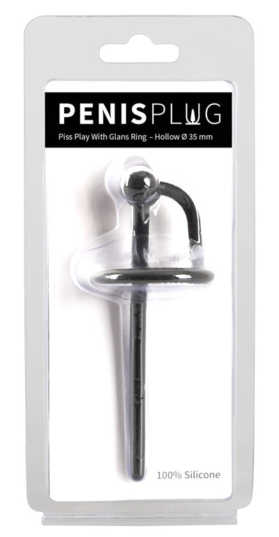 Penisplug Piss Play With Glans Ring – Silicone Penis Plug Default Title > Sex Toys For Men > Sounding Rods