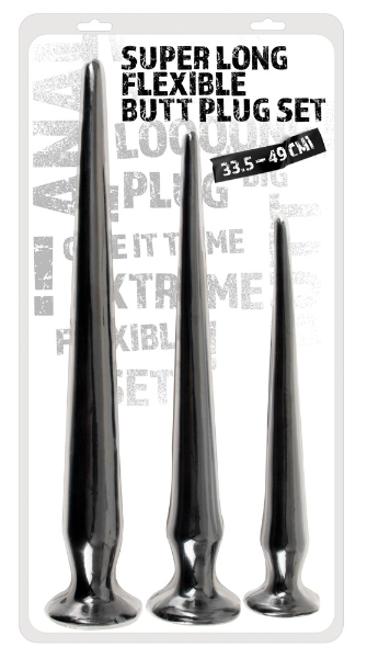You2Toys Super Long Flexible Butt Plug Set – 3-Piece Bendable Butt Plug Trio Default Title > Anal Range > Butt Plug Kits Main image