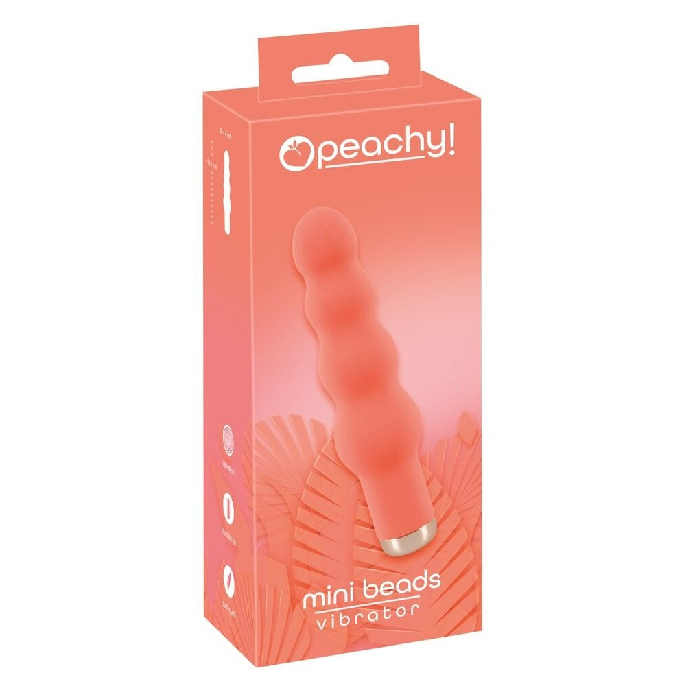 Peachy Mini Beads Vibrator 16.5 cm Silicone Pink Rechargeable > Anal Range > Anal Beads