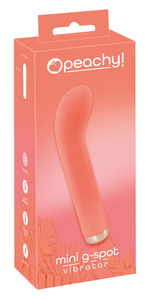 Peachy Mini G-Spot Vibrator Pink Compact Powerful Adult Toy Default Title Vibrators