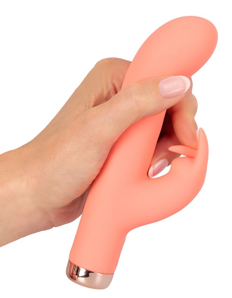 Peachy Mini 16.7cm Rabbit Vibrator in Pink | Compact Size Secondary image