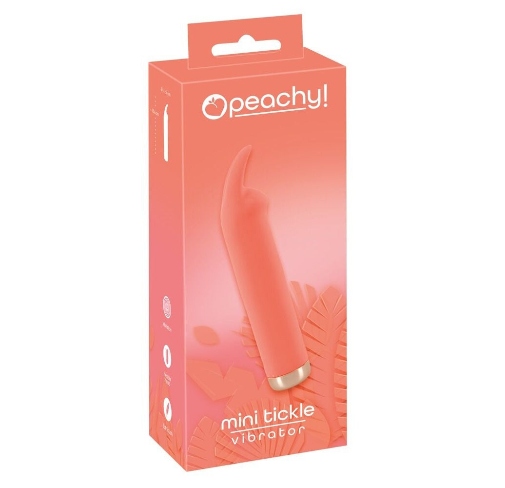 Peachy Mini Tickle Vibrator Small Size Compact Design Clitoral Vibrator > Vibrators > Standard Vibrators