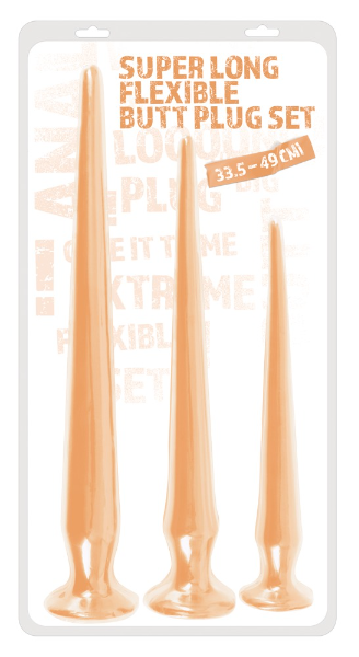 You2Toys Super Long Flexible Butt Plug Set – 3-Piece Flexible Butt Plug Trio Default Title > Anal Range > Butt Plug Kits
