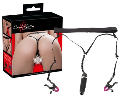 Bad Kitty Spreader String with Vibrator – Labia Spreader Vibrator Default Title > Bondage Gear > Medical Instruments
