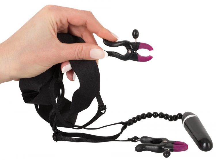 Bad Kitty Spreader String with Vibrator – Labia Spreader Vibrator > Bondage Gear > Medical Instruments
