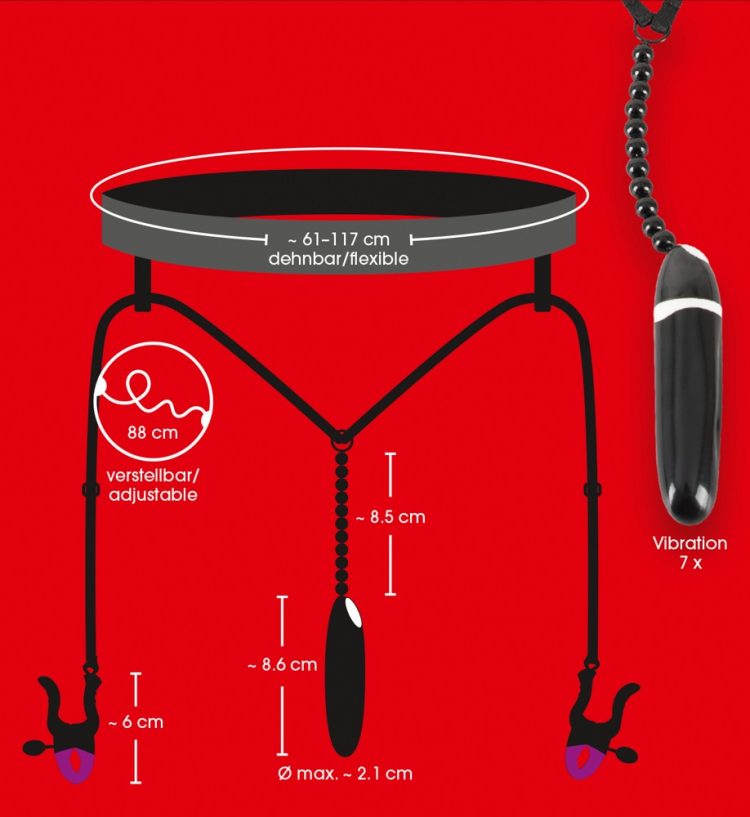 Bad Kitty Spreader String with Vibrator – Labia Spreader Vibrator > Bondage Gear > Medical Instruments