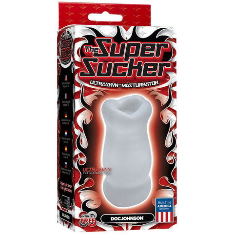 Super Sucker Clear Ultraskyn Masturbator with Real Mouth Design > Sex Toys For Men > Masturbators Manual