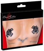 Bad Kitty Nipple Decoration Small – Studded Imitation Leather Nipple Stickers > Clothes > Pasties