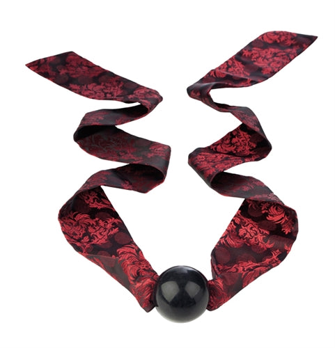 Scandal Ball Gag Red and Black Double-Padded Straps with 1.75 Inch Silicone Ball Red > Bondage Gear > Gags and Bits Main image
