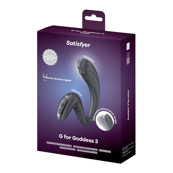 Satisfyer G for Goddess 3 (Dark Grey) – Waterproof Luxury G-Spot Vibrator > Sex Toys For Ladies > G-Spot Vibrators