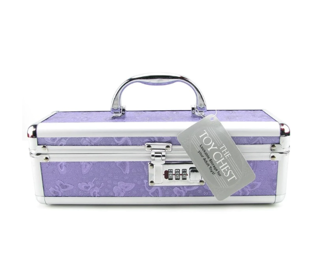 The Toy Chest Small Purple Lockable Case 12 x 4 x 4 Inches Default Title Adult Toy Storage