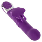 Enchanted Flutter Purple Silicone Thrusting and Rotating Rabbit Vibrator > Vibrators > Ladies > Rabbit Multi