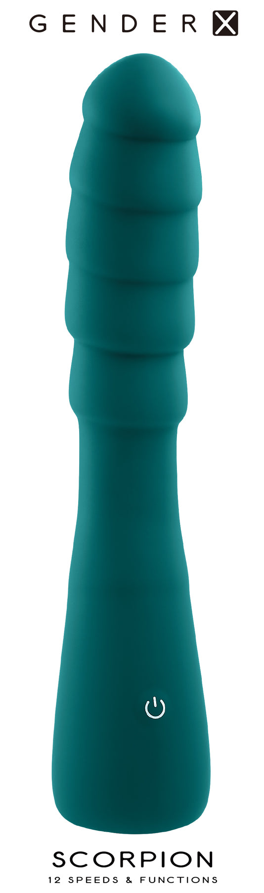 Gender X SCORPION Vibrator 21.2 cm Long Ribbed Design Green > Vibrators > Standard Vibrators