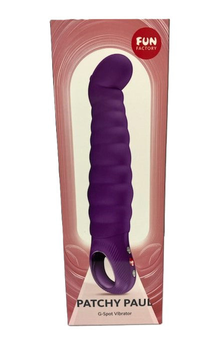 Fun Factory Patchy Paul (Dark Violet) – 23 cm USB-C Rechargeable Vibrator Purple > Vibrators > G-Spot
