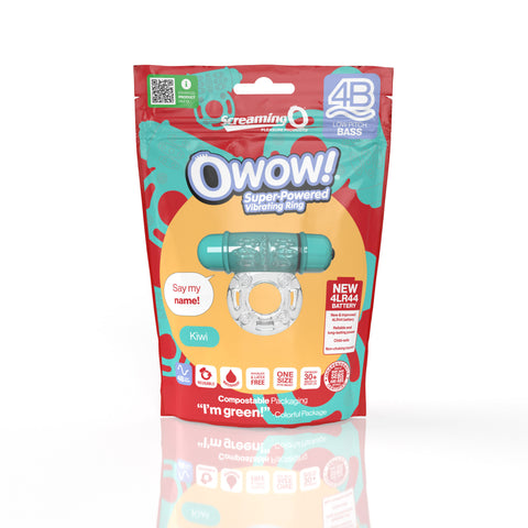 Owow 4B Low Pitch Bass (Kiwi) > Cock Ring > Vibrating