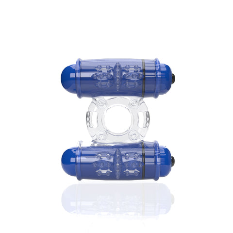 Screaming O 4B Double Wammy Vibrating Ring Blueberry One Size > Cock Ring > Vibrating