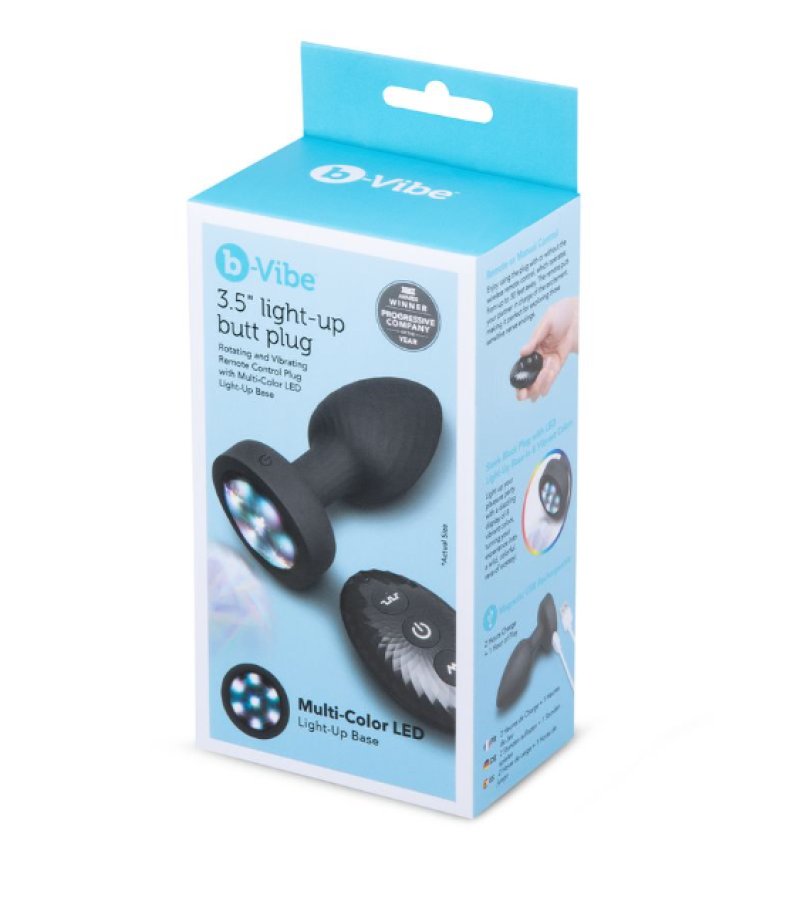 b-Vibe Light Up Silicone Butt Plug – Rechargeable Vibrating Anal Plug > Anal Range > Vibrating Butt Plugs