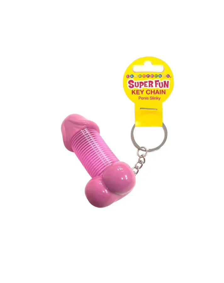 Little Genie Super Fun Penis Slinky Keychain Set of 6 – Novelty Keychains Pink > Novelties > Keychains
