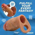 Jock Enhancers 1 Inch Silicone Penis Extension Sleeve Medium > Sex Toys For Men > Penis Sleeves