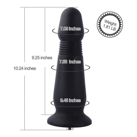 HiSmith - 10.24" Silicone Grenade Anal Plug (KlicLoc) Sex Machine Attachments