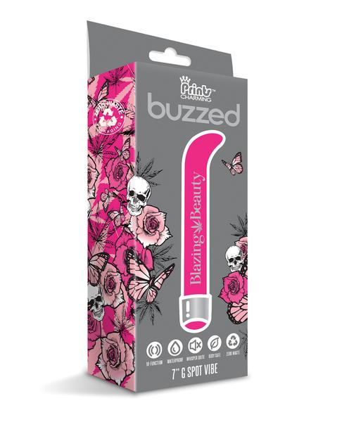 Prints Charming Buzzed 7 Inch G Spot Vibe Blazing Beauty Pink Default Title BULLETS