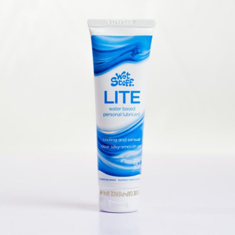 Wet Stuff Lite Water-Based Lubricant – Reduced Glycerine Sensitive Skin Formula 90g Tube > Lube > Water Based