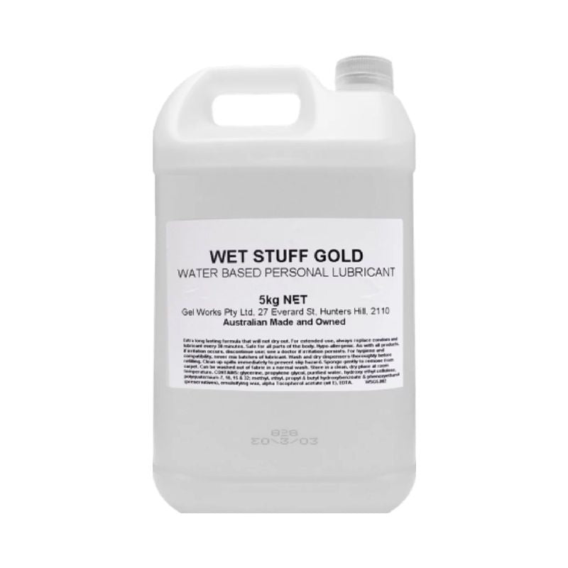 Wet Stuff Gold – Long-Lasting Clear Water-Based Lubricant 5kg Default Title > Lube > Water Based Main image