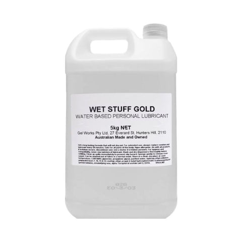Wet Stuff Gold – Long-Lasting Clear Water-Based Lubricant 5kg > Lube > Water Based