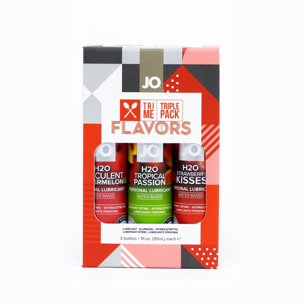 JO Tri-Me Triple Pack – Flavored Lubes Gift Set 3 Pack Default Title > Lube > Flavoured Main image