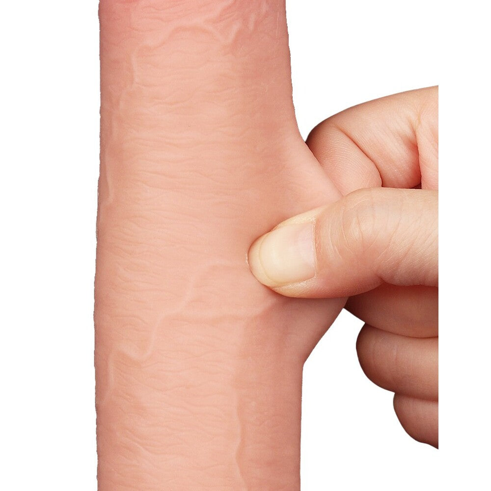 Lovetoy Sliding Easy Bend 9 Inch Dual-Layer Skin Dildo > Dildos > Realistic Dildos