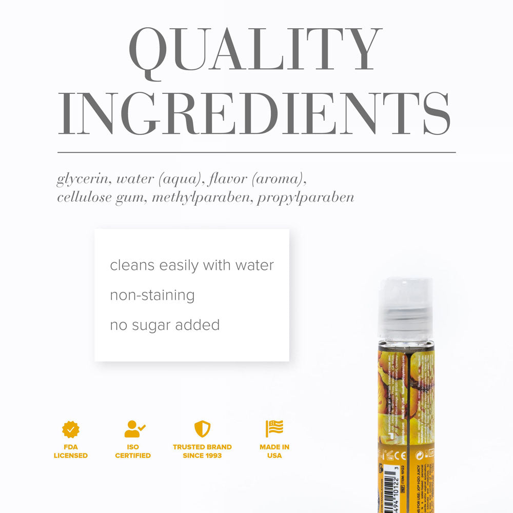 JO H2O Juicy Pineapple (Pineapple) – Water-Based Flavored Lubricant 30 mL Flavoured Lube