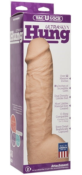 Vac-U-Lock Ultraskyn Hung Vanilla Realistic Large Dildo Toy Beige Dongs Realistic