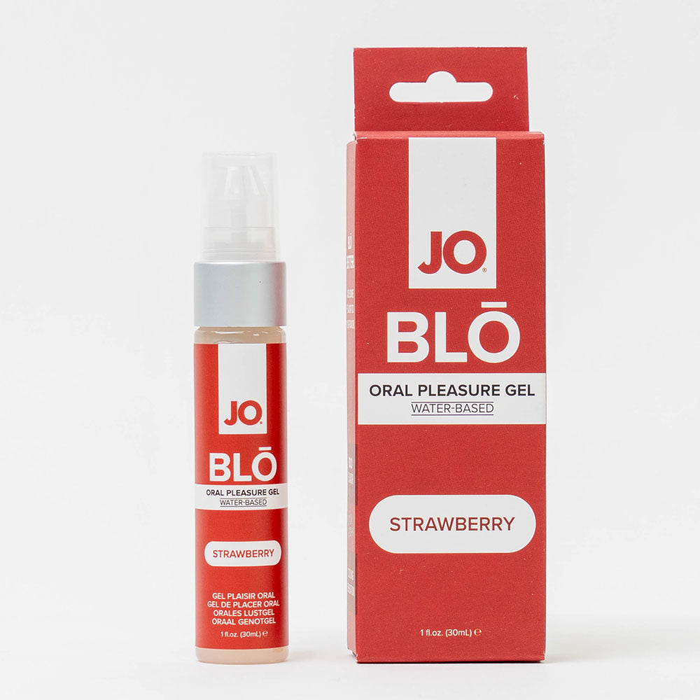 JO Blō Strawberry – Flavored Oral Pleasure Gel 30 ml Bottle Default Title > Lube > Oral Gels & Sprays