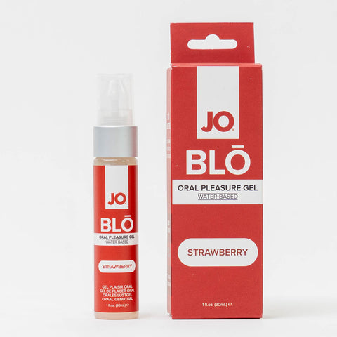 JO Blō Strawberry – Flavored Oral Pleasure Gel 30 ml Bottle Default Title > Lube > Oral Gels & Sprays