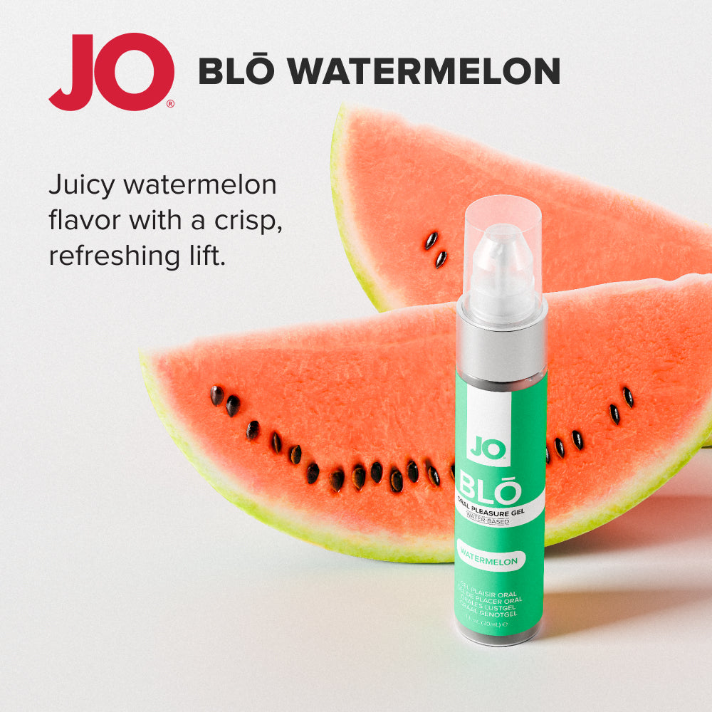 JO Blō Watermelon – Flavored Oral Pleasure Gel 30 ml Bottle Secondary image