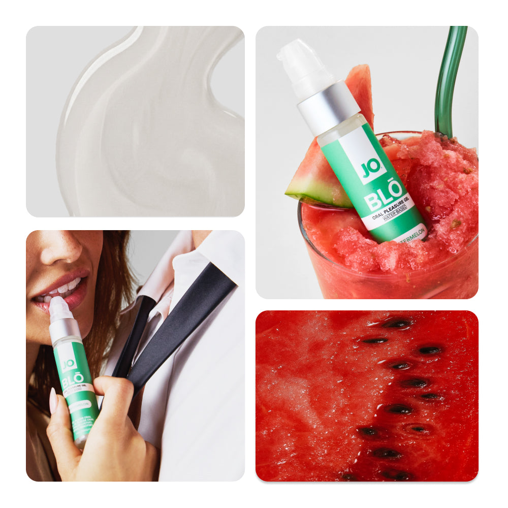 JO Blō Watermelon – Flavored Oral Pleasure Gel 30 ml Bottle > Lube > Oral Gels & Sprays